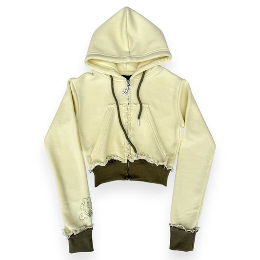 “Texture Original” Porcelain Zip Jacket