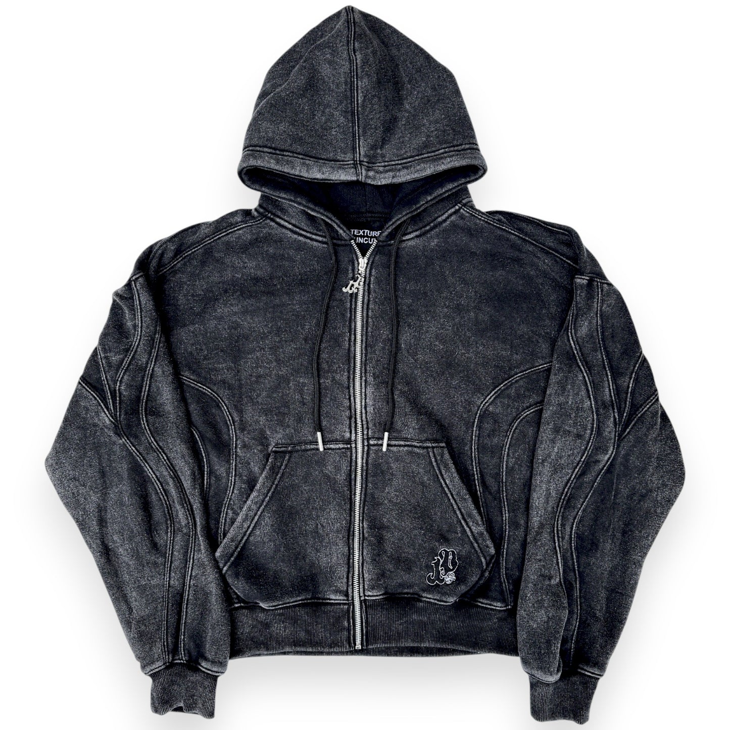“Texture Original” Obsidian Zip Jacket